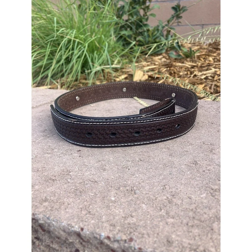 Cavender’s Western Belt Size Brown Cross Concho Studded Cowboy 9600802